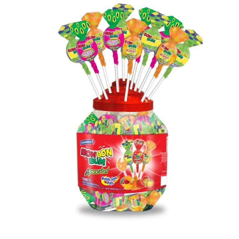 BON BON BUM Stdo.Rell.Chicle.-100uds.- Piruletas