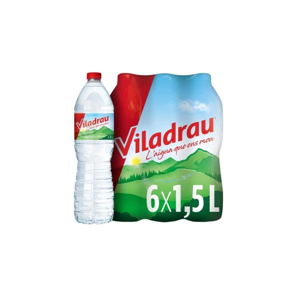 *_AGUA VILADRAU 1,5 LITROS 6UDS Refrescos