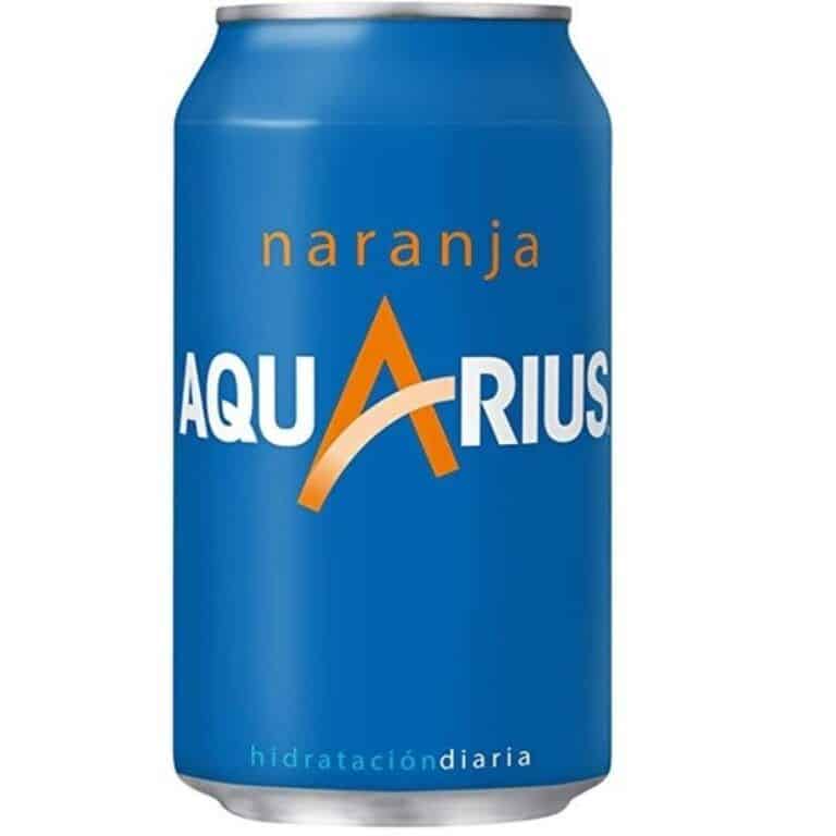 ACUARIUS Naranja Lat 330cl-Pack 8uds.- Refrescos