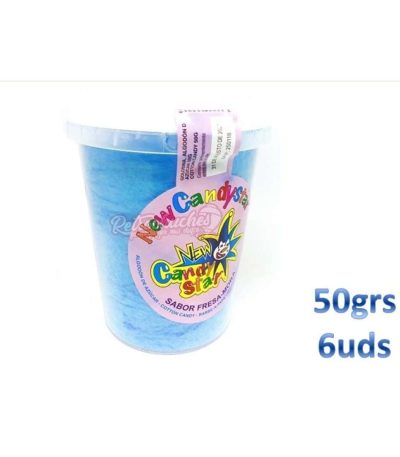 COTTON **AZUL** CANDY 50grs.-6uds.- Algodón de Azúcar