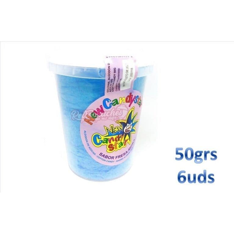 COTTON **AZUL** CANDY 50grs.-6uds.- Algodón de Azúcar