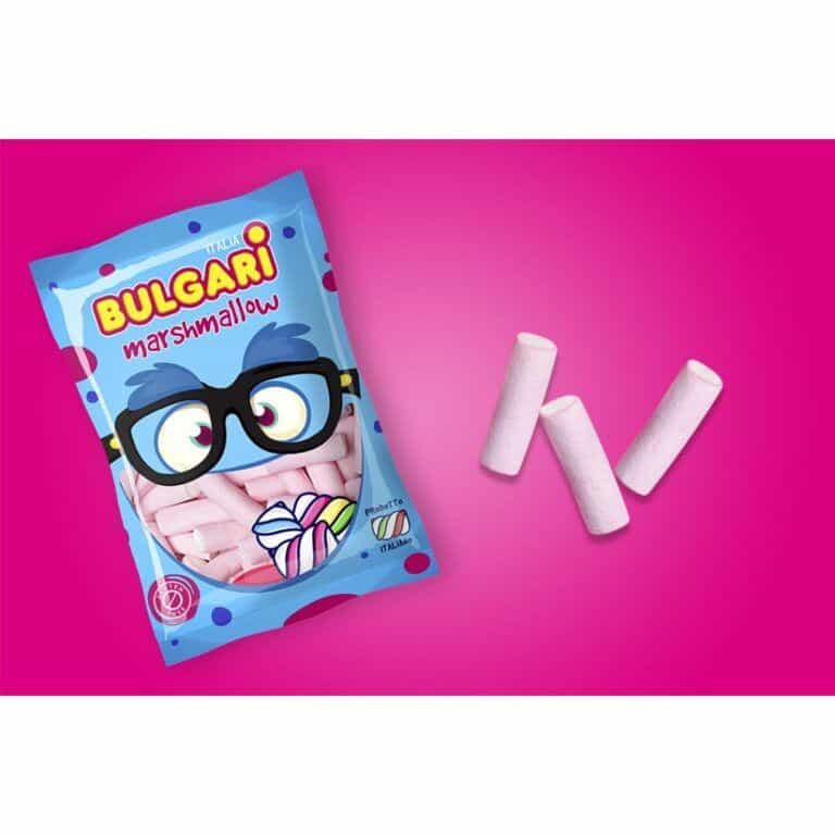 BULGARI NUBES ROSAS LISAS 1KG. B/140uds.- MARSHMALLOW