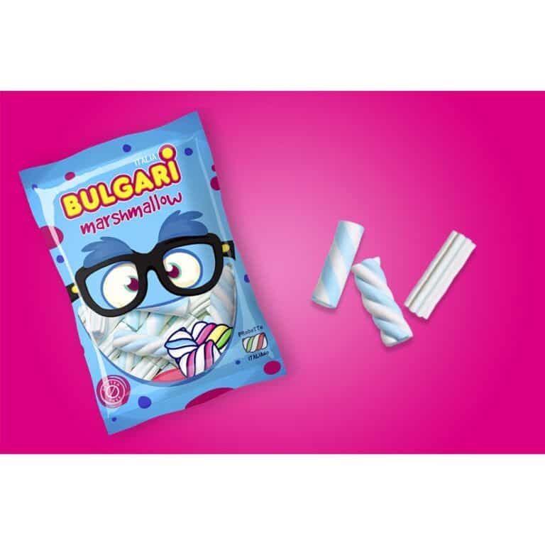 BULGARI NUBES Trenzada AZUL 1KG. B/140uds.- MARSHMALLOW