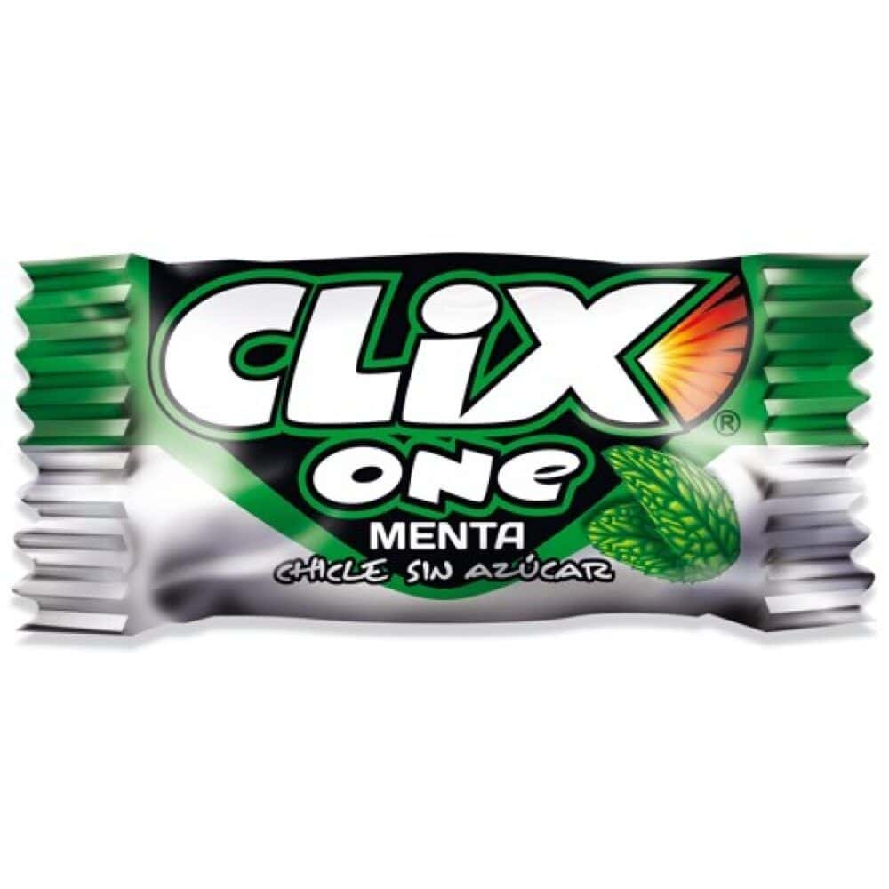 CLIX S/AZ.MENTA -200 UDS Chicles Bubble Gum