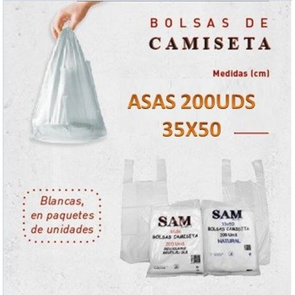 SP Bolsas Asas 35×50 200uds Bolsas de mercado