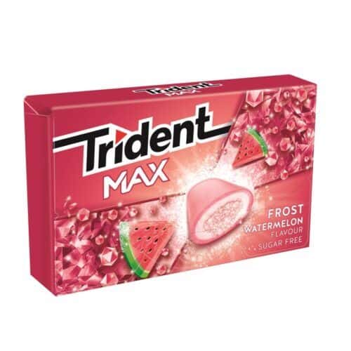 TRIDENT Max Frost Sandia 16 uds.- Chicles sin Azúcar