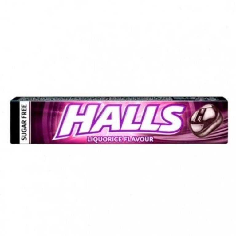 HALLS Regaliz Sin Azucar Est.20 uds.- Caramelos Estuche sin Azúcar