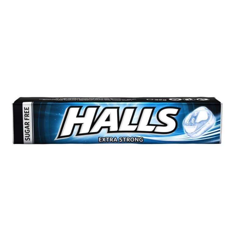 HALLS EXTRAFUERTE S/AZ.-20 UDS. Caramelos Estuche sin Azúcar