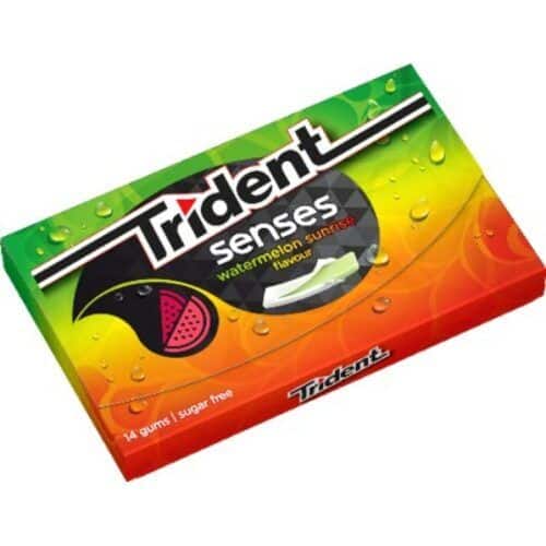 TRIDENT SENSES Sandia 12uds.- Chicles sin Azúcar