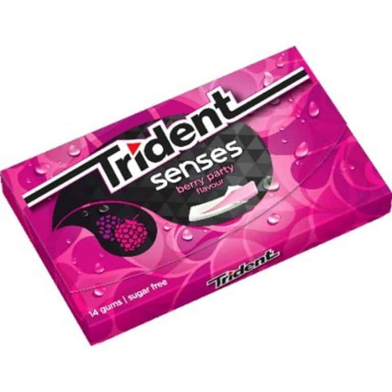 TRIDENT Senses Frutas Bosque 12uds.- Chicles sin Azúcar