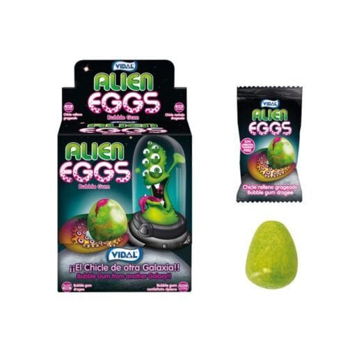 ALIEN Eggs Bubble Gum Est. 200 uds VIDAL Chicles Bubble Gum