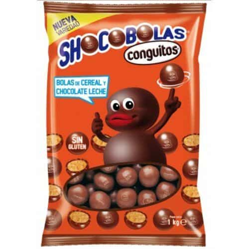 SHOCOBOLAS NEGRAS Bolsa 1Kg.- CHOCOLATES GRANEL