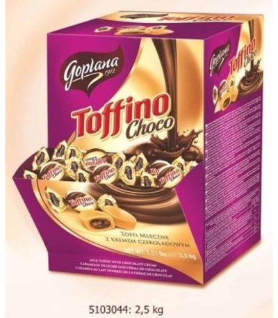 Cool Candies TOFFINO Relleno Chocolate 380uds 2,5 Kgs. Caramelos Estuche con Azúcar