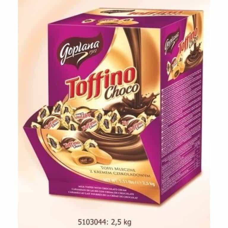 Cool Candies TOFFINO Relleno Chocolate 380uds 2,5 Kgs. Caramelos Estuche con Azúcar