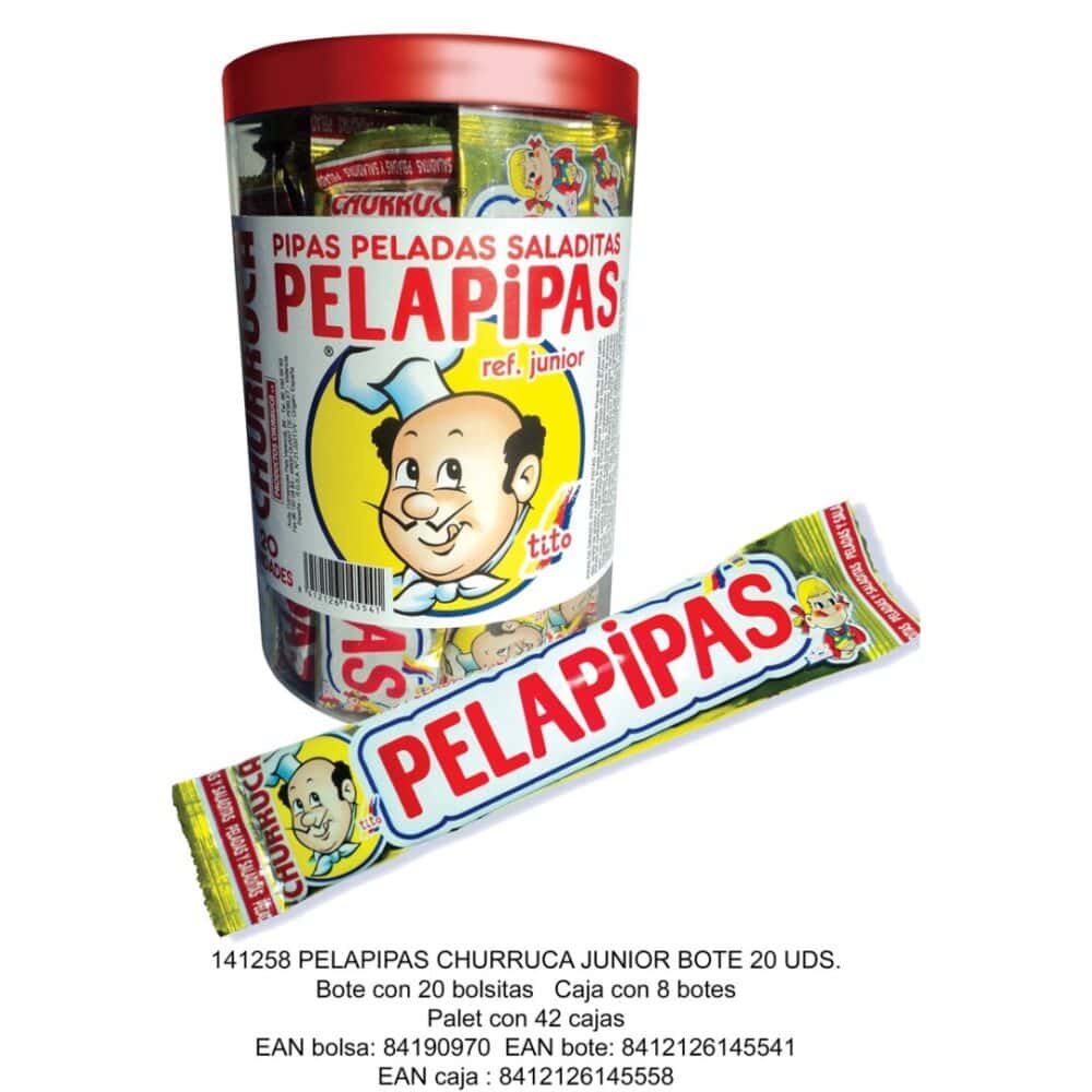 CHURRUCA PELAPIPAS Junior Bote 20uds. Pipas