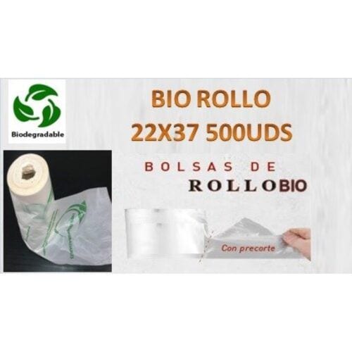 SP Bolsas BIO 25×37 (Rollo) 500uds Bolsas de mercado