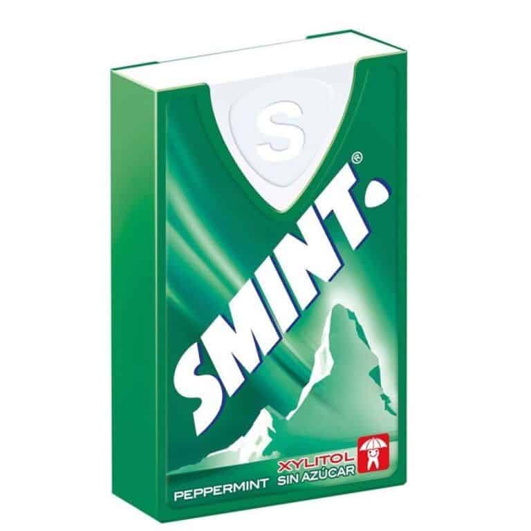 SMINT Verde PEPERMINT C/12uds.- Caramelos Estuche sin Azúcar