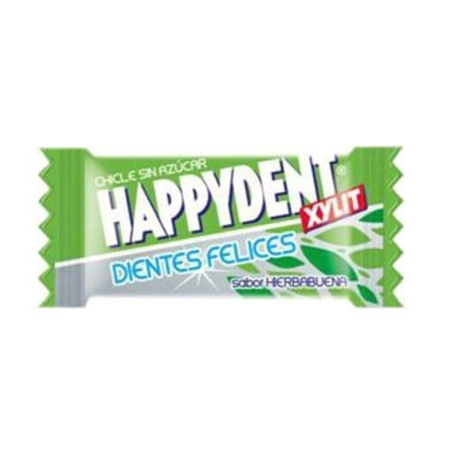 HAPPYDENT **Verde** HIERBABUENA -200uds.- Chicles Bubble Gum