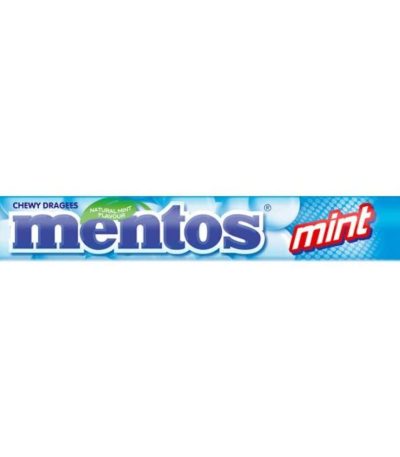 MENTOS MENTA Caja–20 uds Caramelos Estuche con Azúcar