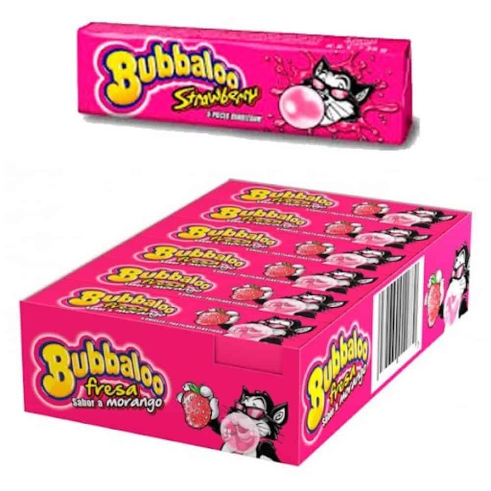 BUBBALOO **STICK** Fresa 18uds.- Chicles con Azúcar
