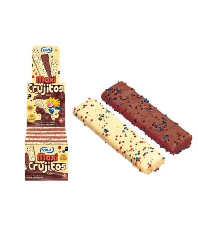 CV MAXICRUJITOS Chocolate Vainilla 75 uds VIDAL CUBIERTAS DE CHOCOLATE