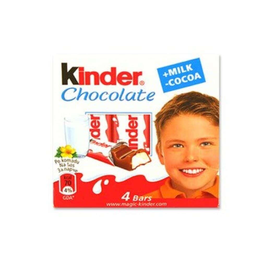 Kinder Choco T4 Est. 20uds Chocolatinas