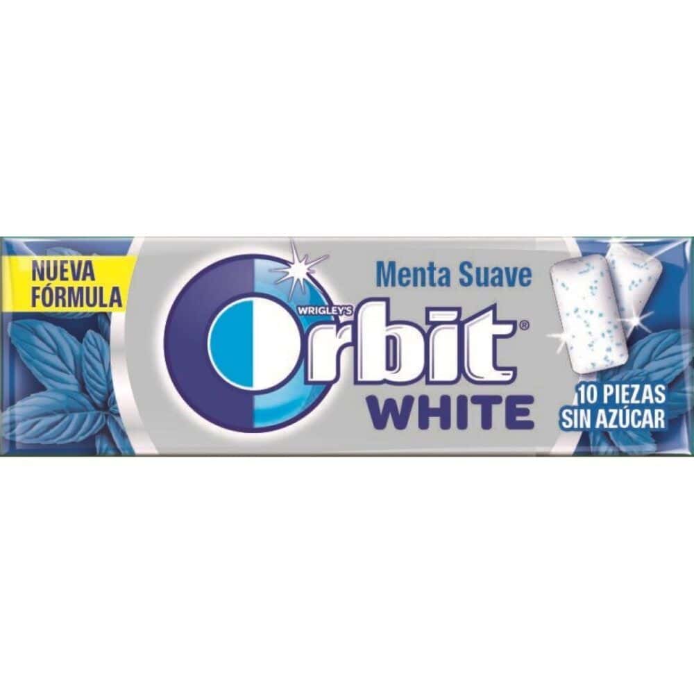 ORBIT Grageas White Menta Suave 30uds.- Chicles sin Azúcar