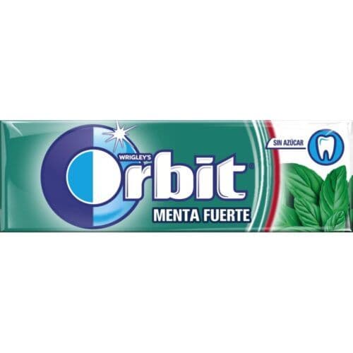 ORBIT Grageas Mentol Fuerte-30uds.# Chicles sin Azúcar