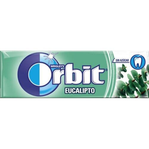 ORBIT EUCALIPTO GRAGEA -30 UDS. Chicles sin Azúcar