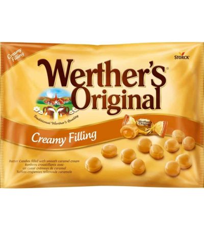 Storck Werther’s Caramel Creme Relleno 158uds B/1Kg.- Caramelos a Granel con Azúcar