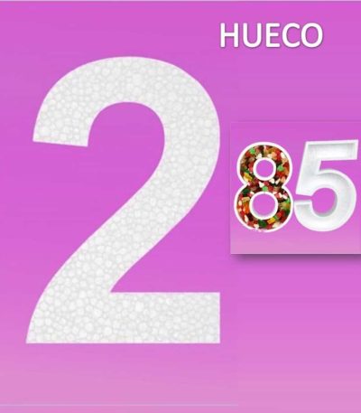 Porexpan Hueco.. Num. 2  23cm  1ud… Porexpan para Tartas