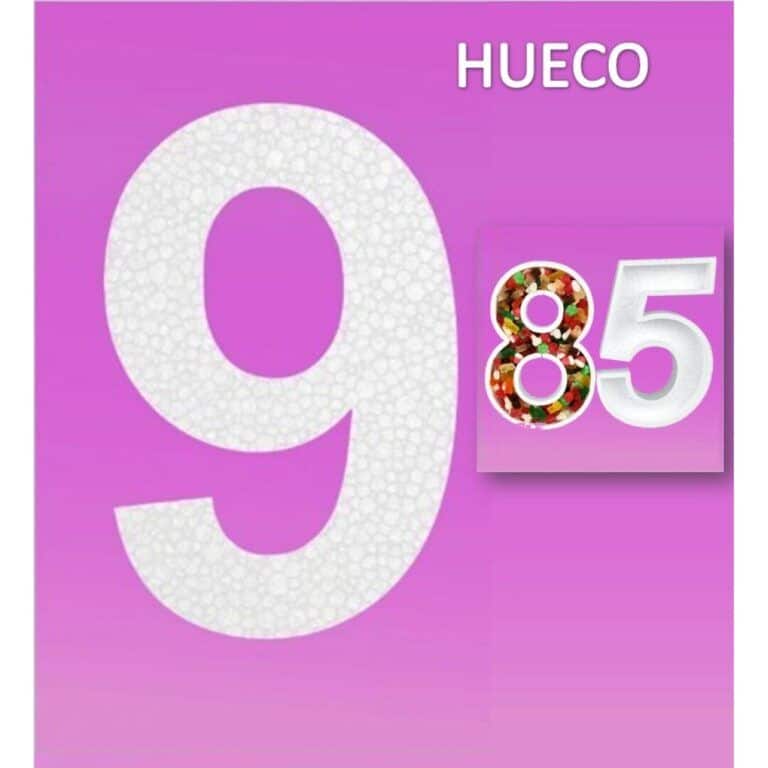 Porexpan Hueco.. Num. 9  23cm  1ud… Porexpan para Tartas