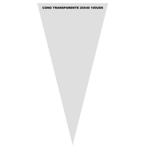 KSA CONO Transparente 20×40 100uds Bolsas de Cumpleaños