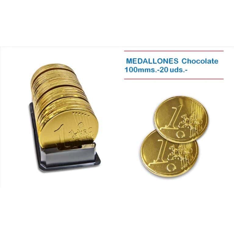 Nav. MEDALLONES  Chocolate 100mms.-20 uds.- NAVIDAD