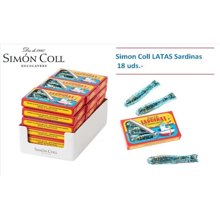 Nav. Simon Coll LATAS Sardinas 18 uds.- Chocolatinas
