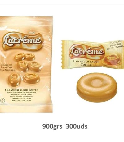 Vidal LaCreme Tradicional Toffe (300uds) 900grs Caramelos a Granel sin Azúcar
