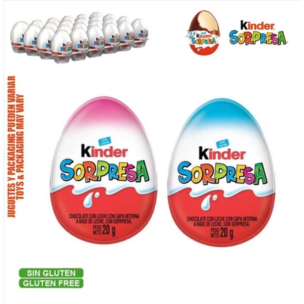 Kinder Huevo Sorpresa Choco Bandeja.24 uds.- Huevos sorpresa