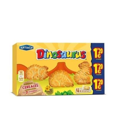 Cuetara DINOSAURUS Cereal 124 grs  1.20€ 10 uds.- Galletas y Cereales