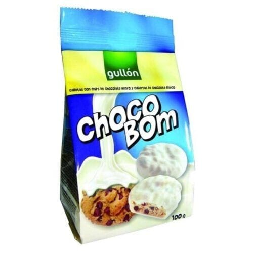 Gullon CHOCO BOM BLANCO 100grs 12uds.- Galletas y Cereales