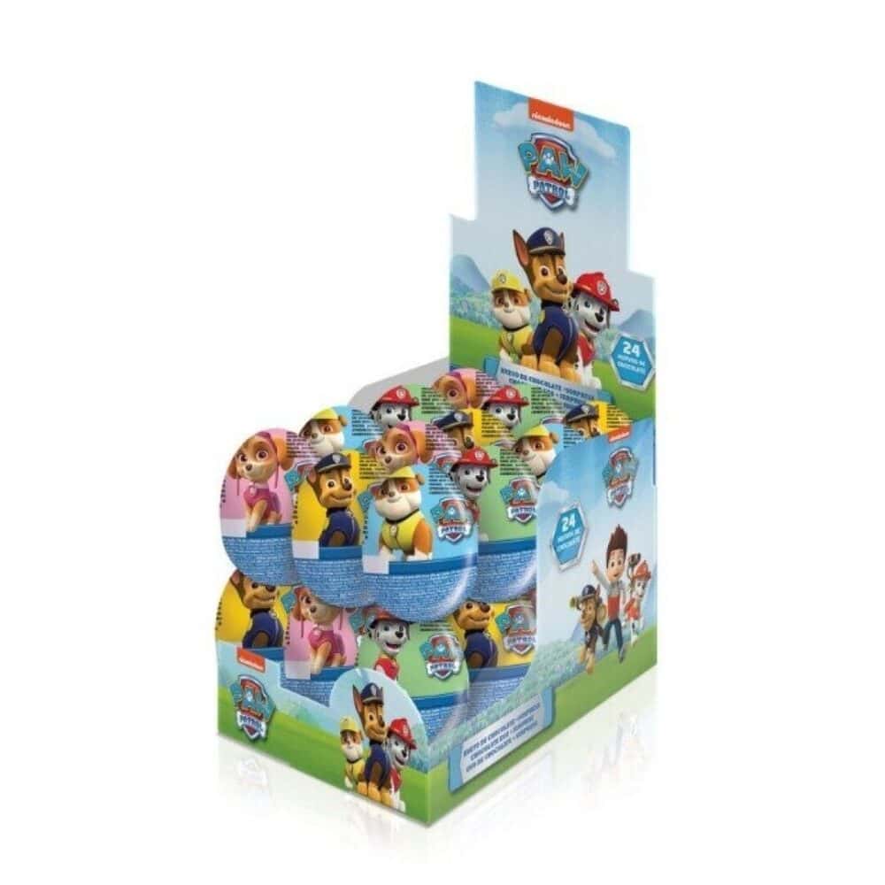 Cool Candies HUEVOS Chocolate Patrulla Canina 24 uds.- Huevos sorpresa