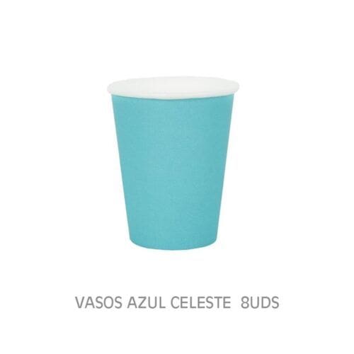 Vaso Azul Celeste 8 uds.-Ref.-018000337 Complementos Fiesta