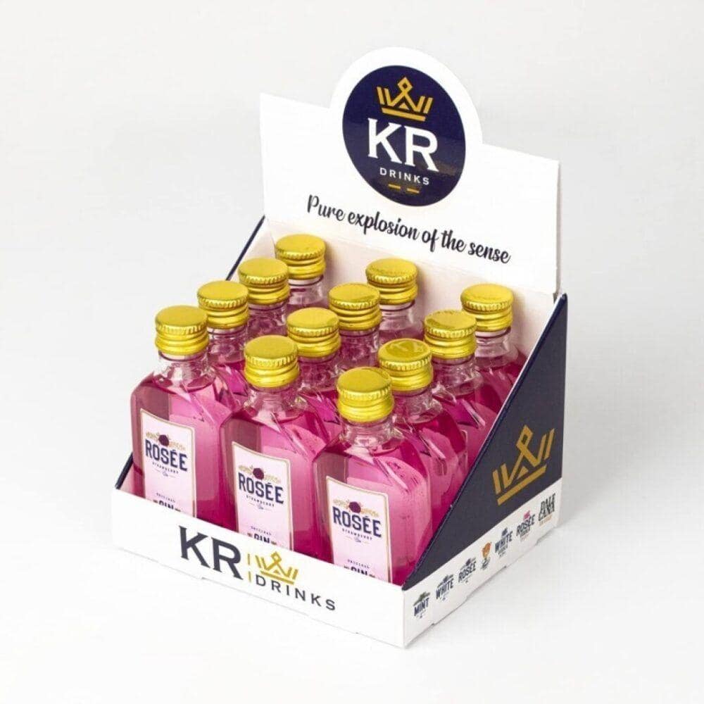 KR MINIATURA GIN ROSEE 37.5º 50ml 12uds Bebidas Alcohólicas
