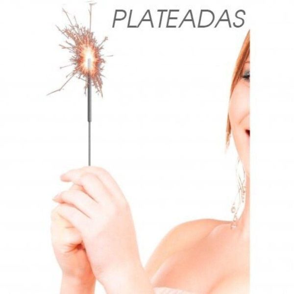 CP  10 Bengalas Rectas Plateadas Velas