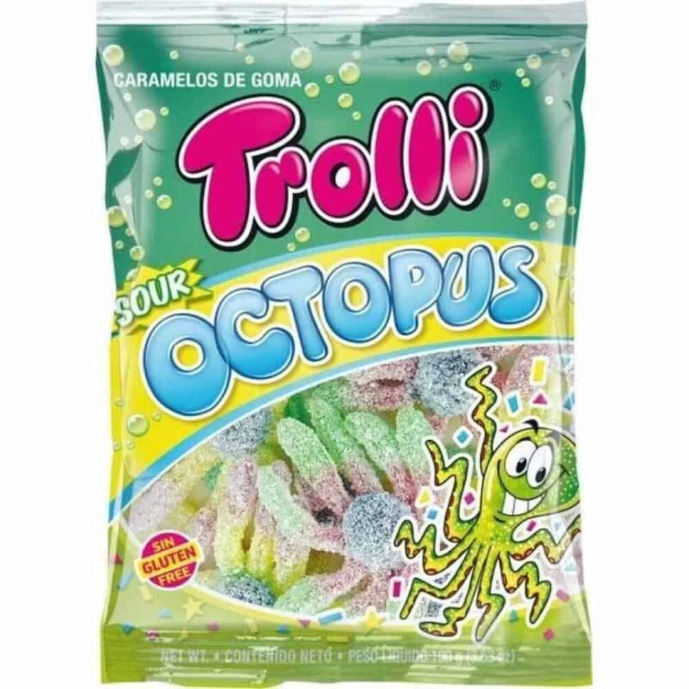 Trolli Bolsita 100grs. OCTOPUS PULPOS **ACIDO** 12uds Golosinas ácidas