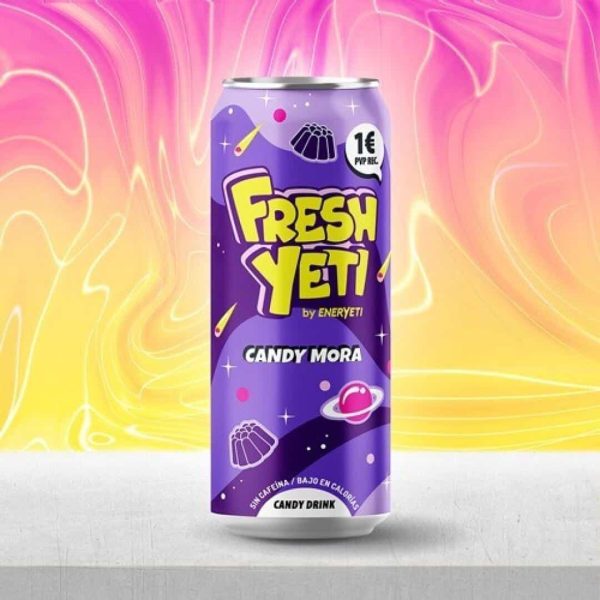 *_ENERYETI **FRESHYETI**  Candy Mora  500ml 1E 24uds Bebidas Energéticas