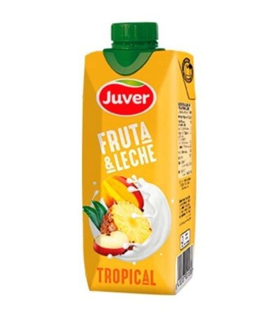 *_Juver FRUTA + LECHE TROPICAL 33cl 18uds Refrescos