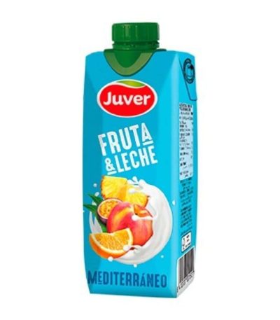 *_Juver FRUTA + LECHE MEDITERRANEO 33cl 18uds Refrescos