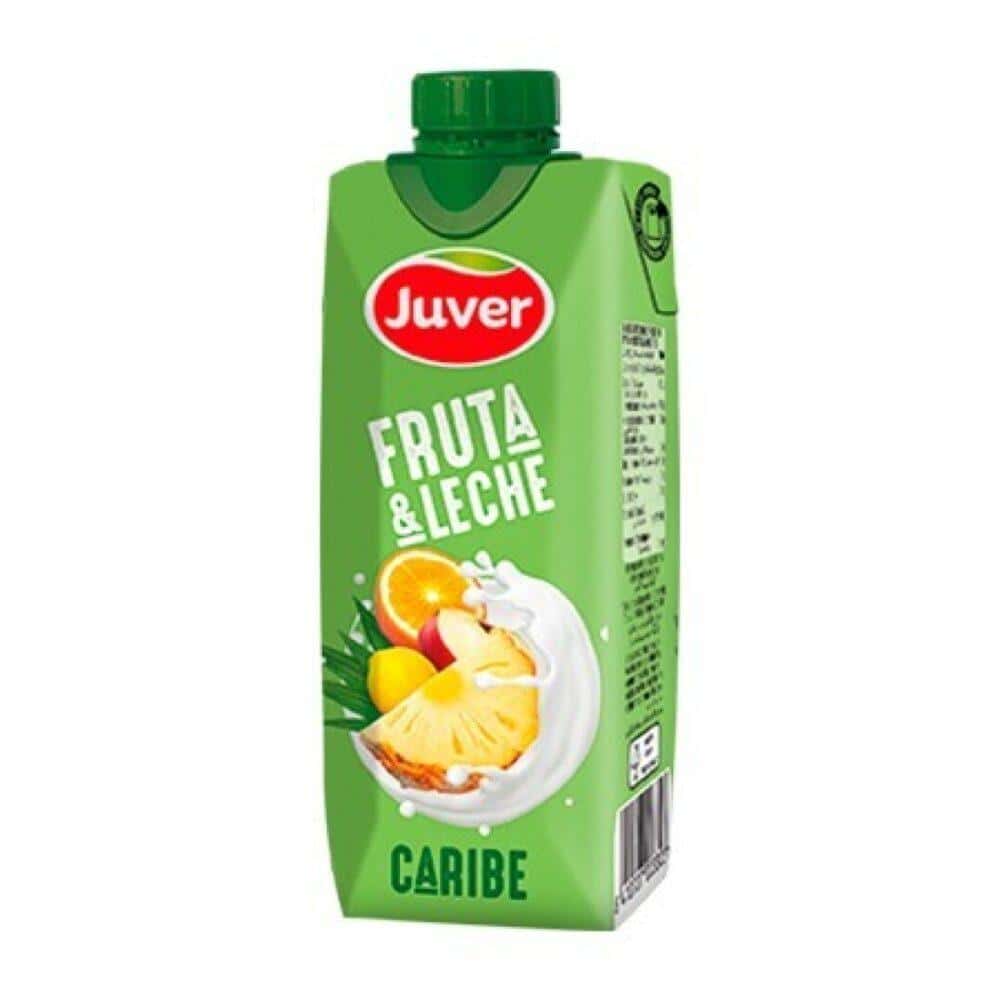 *_Juver FRUTA + LECHE CARIBE 33cl 18uds Refrescos