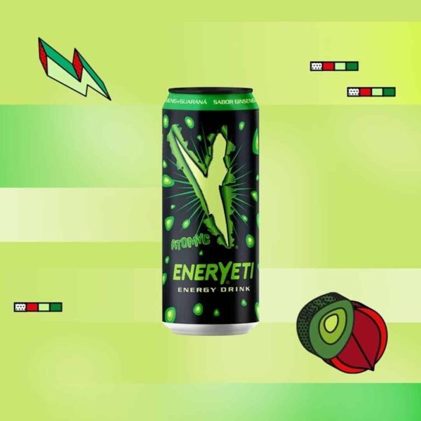 *_ENERYETI  **1,20€** ATOMIC 500ml 24uds Bebidas Energéticas