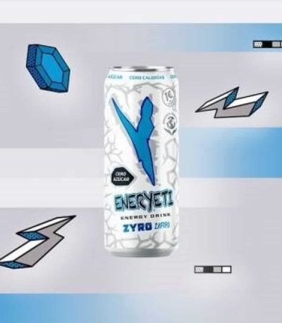 *_ENERYETI  **1,20€** ZYRO Zafiro AZUL  500ml 24uds Bebidas Energéticas